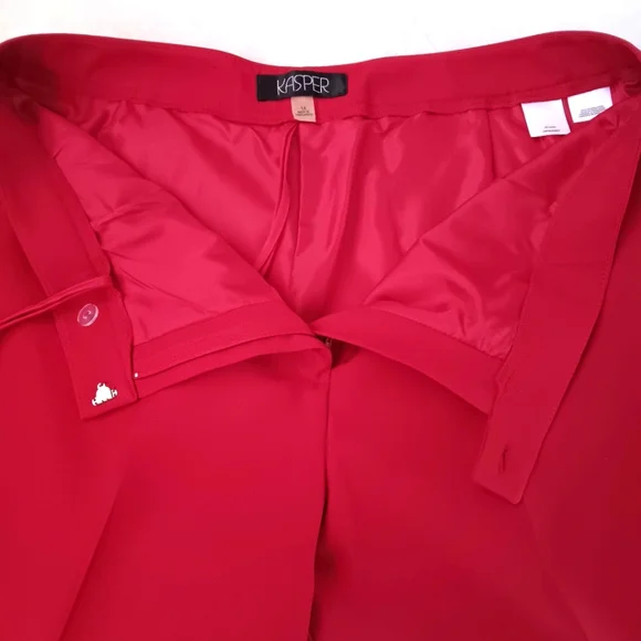 KASPER Red Lined Dress PantsEUC